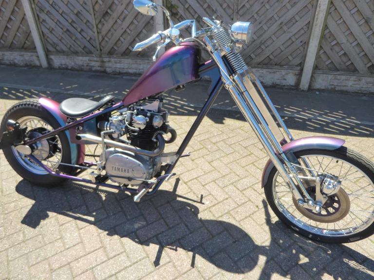 YAMAHA XS 650 HARD TAIL CHOP W REG TAX-MOT EXCEMPT CUSTOM FRAME SPRINGER FORKS