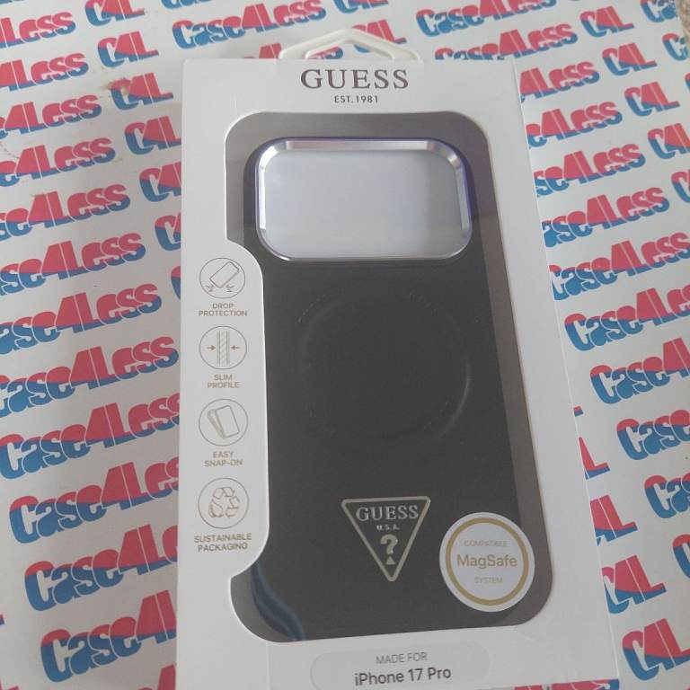 New Guess MagSafe Case for iPhone 17 Pro – Black