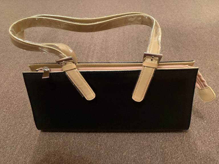 image for NEW black and beige bag