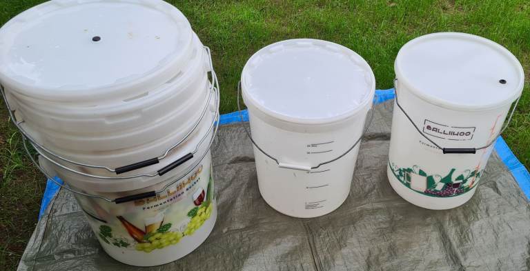 Home brewing items Plastic fermenters