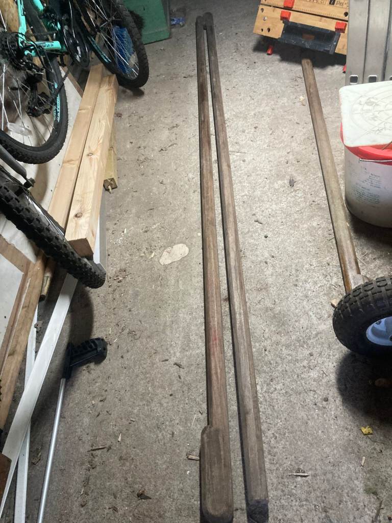 Antique Wooden Handrail Long