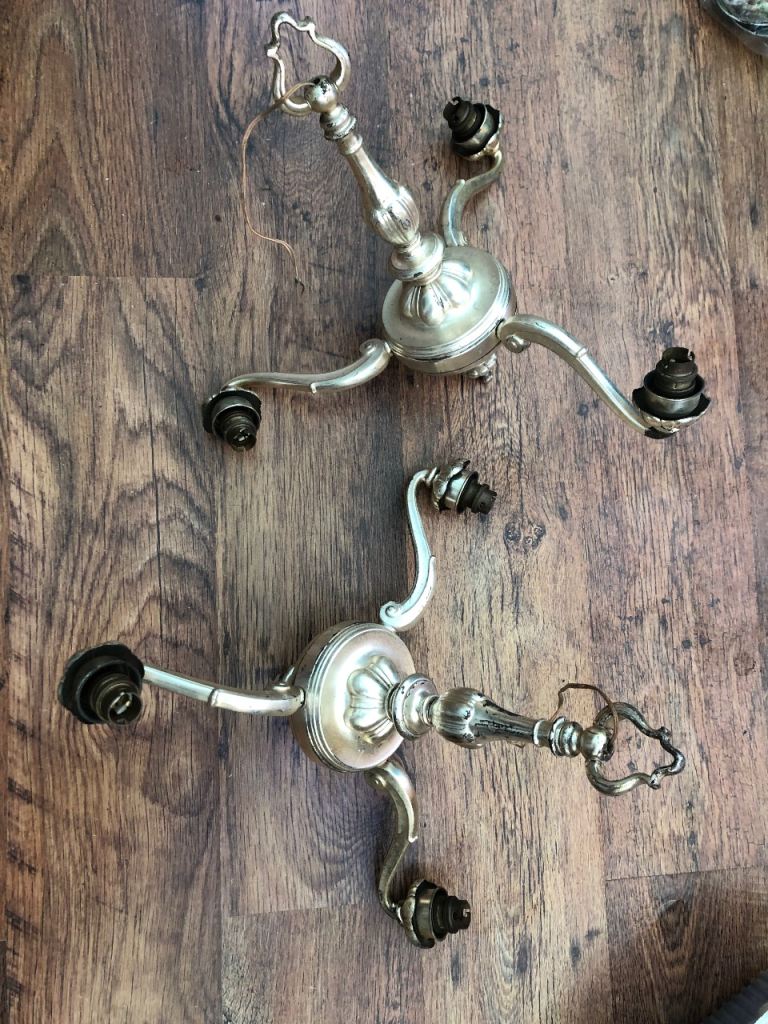 Two old ceiling lights 