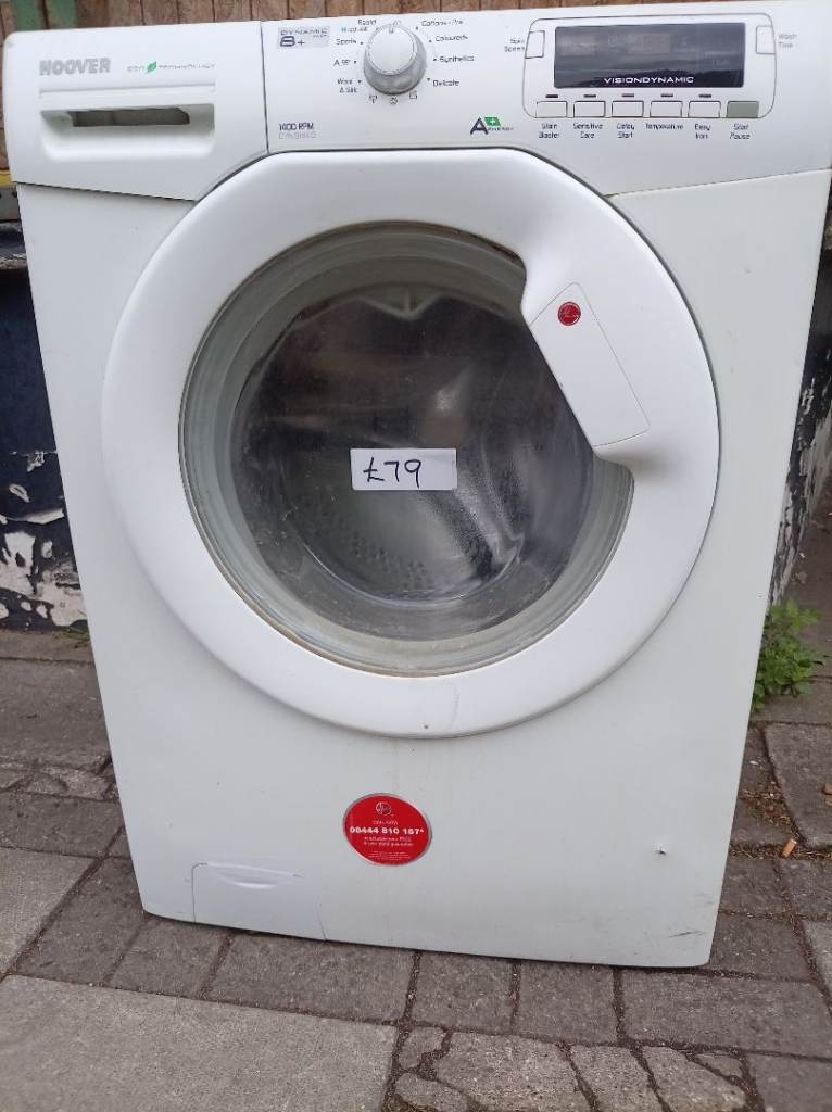 Hoover 8+kg washing machine 1400 spin A + energy rating £79