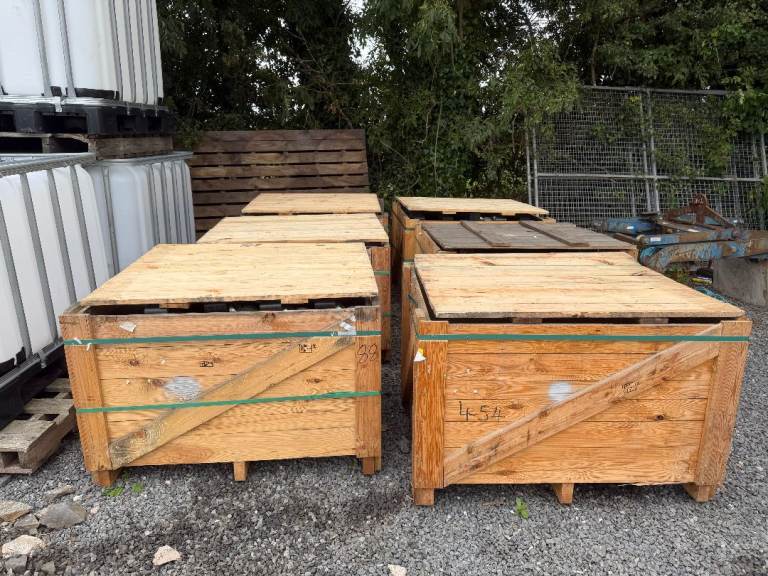 Wooden Crates Boxes with Lids