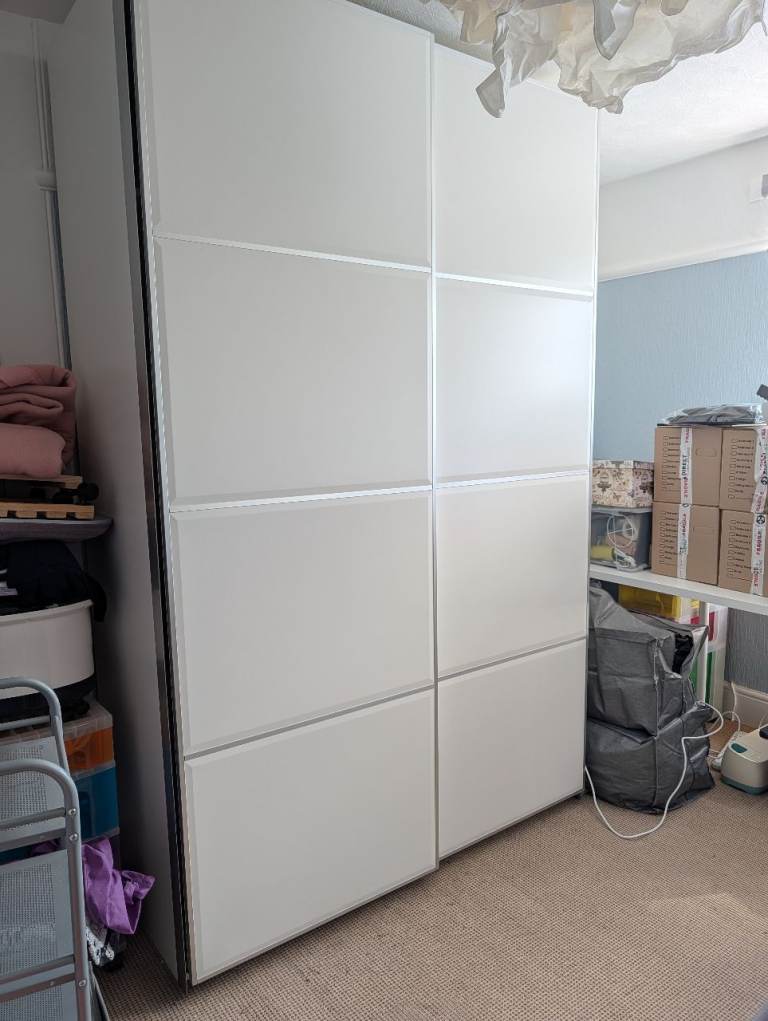 2 x IKEA Pax Wardrobe with Sliding Doors 