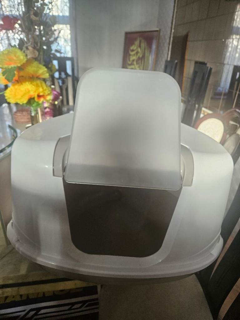 Cat flip litter box