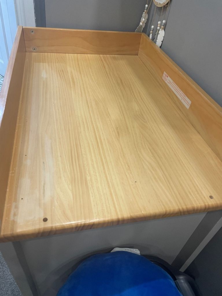 2 piece nursery furniture , wardrobe and chest of drawers 