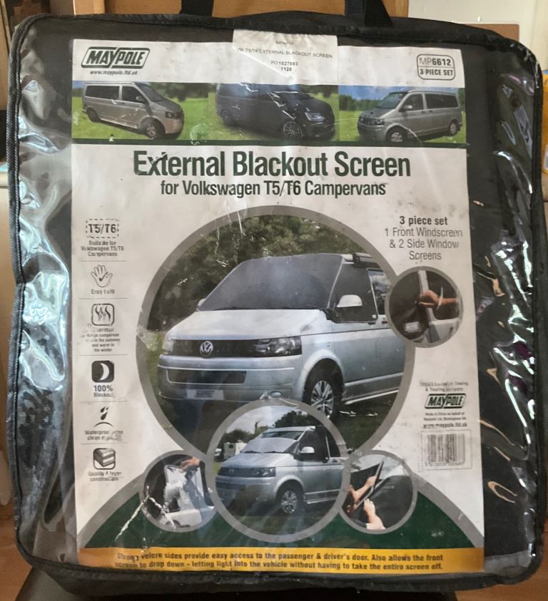 VW campervan blackout screen