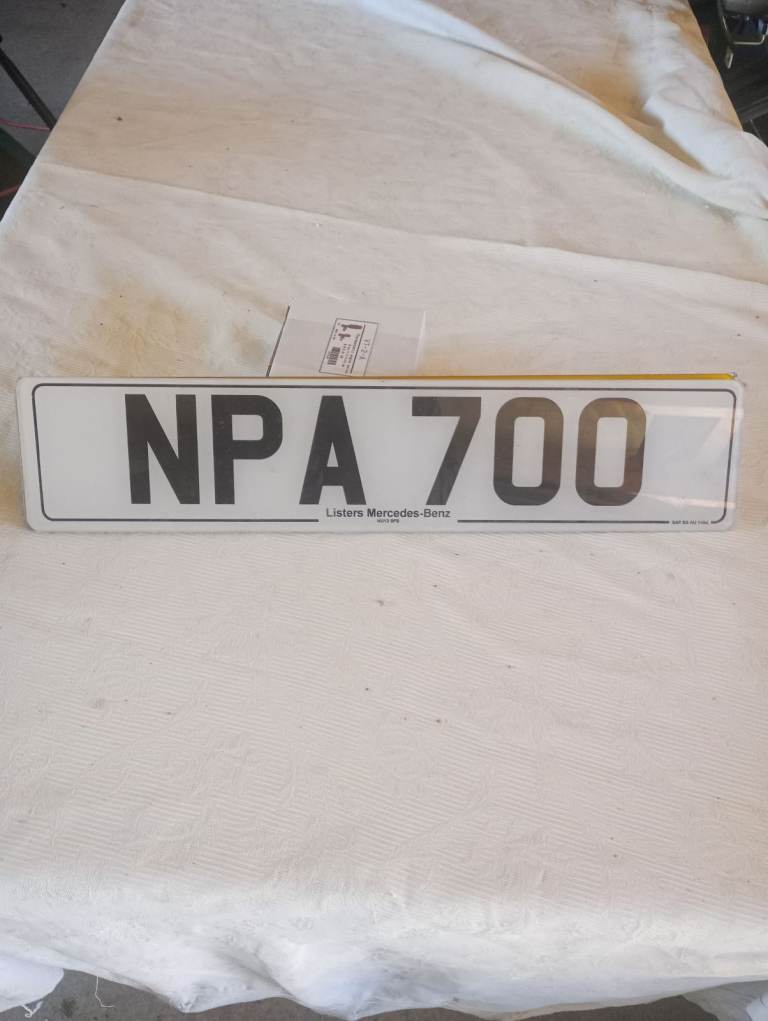 Number plate.   NPA 700 for sale