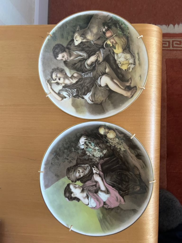 Two fine bone china crown Staffordshire plates £4 for two. 
