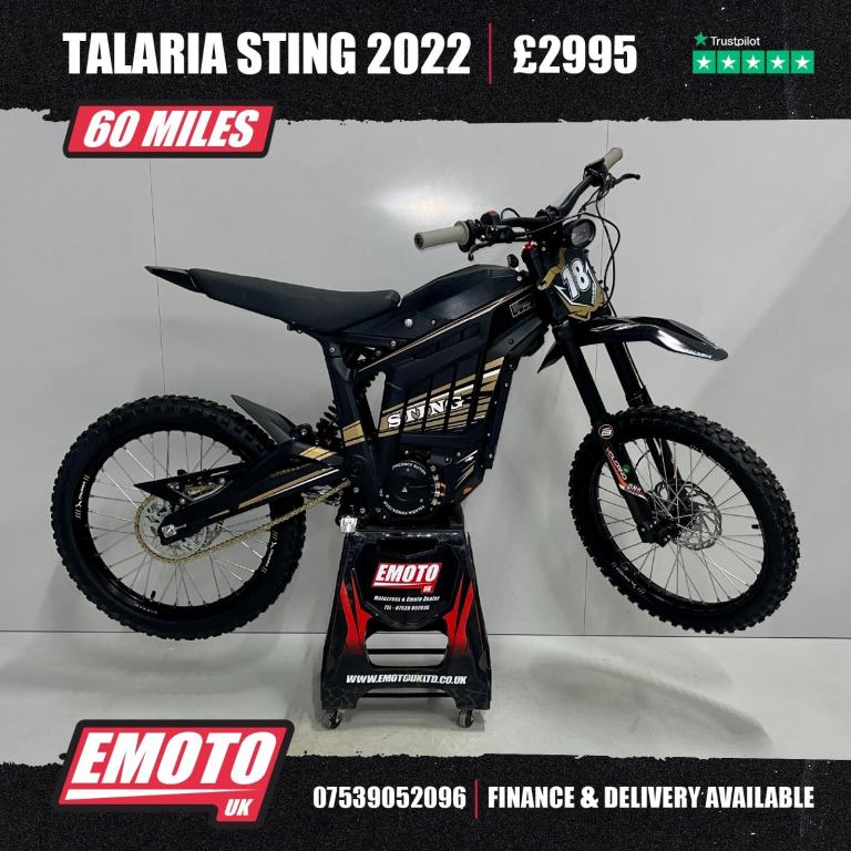 TALARIA STING MX 2022 Electric Bike 57 Miles @EmotoUK - Finance Available