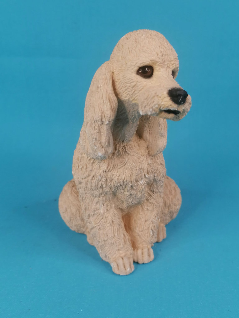 5,3inch Vintage Retired 1985 Whiskers by Martha Carey Sitting Poodle Figurine.
