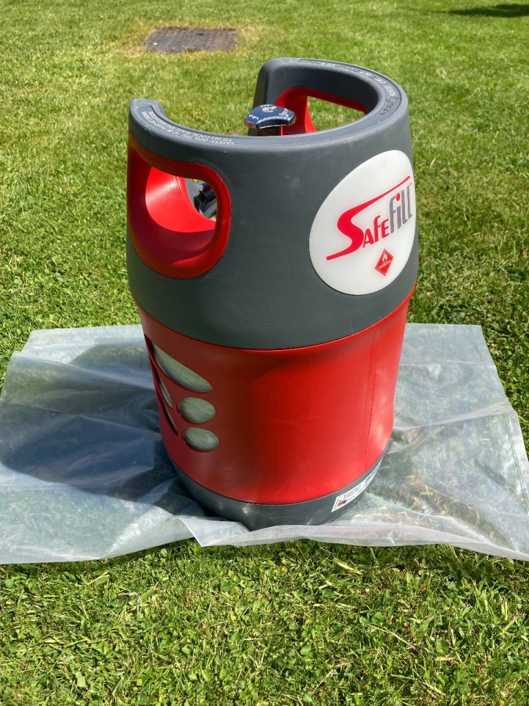 Safefill Refillable 7.5kg LPG Bottle. 80% Full Of Gas. Used. Caravan. Camper. Motorhome. 
