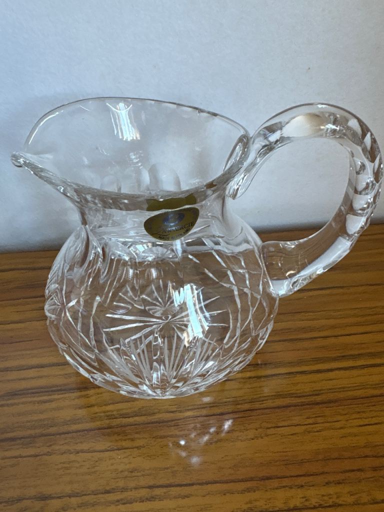 Lead crystal jug