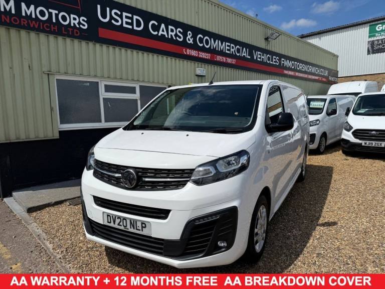 2020 20 VAUXHALL VIVARO 1.5 TURBO D 2900 SPORTIVE PANEL VAN 5DR DIESEL MANUAL L2