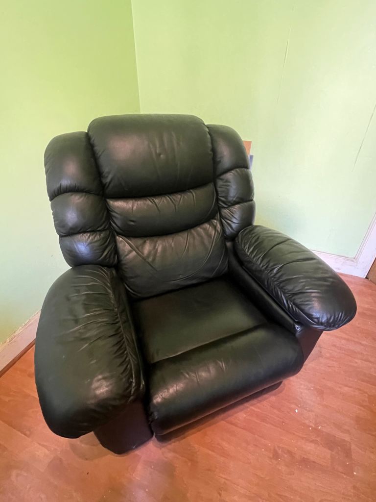 Lazyboy Black Recliner Armchair - Fridge/Massage/Heater