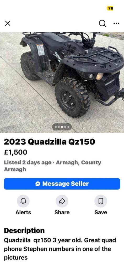 Quadzilla 150 dor sale £1500