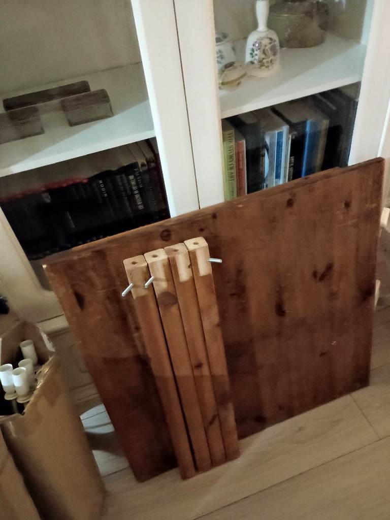 Vintage IKEA solid wood heavy weight dining table no veneer 75 x 75 cm diameter square