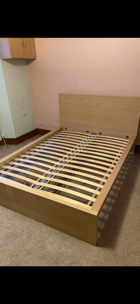Free local delivery Ikea double bed frame with slats