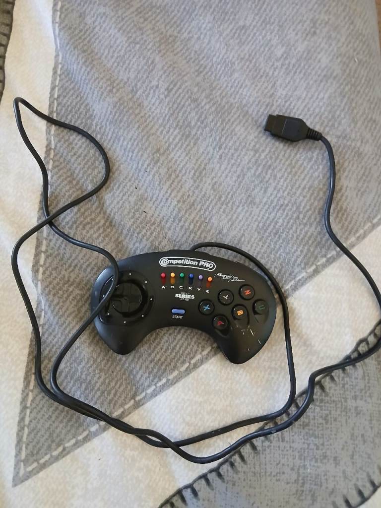 6 button competition pro controller for sega megadrive