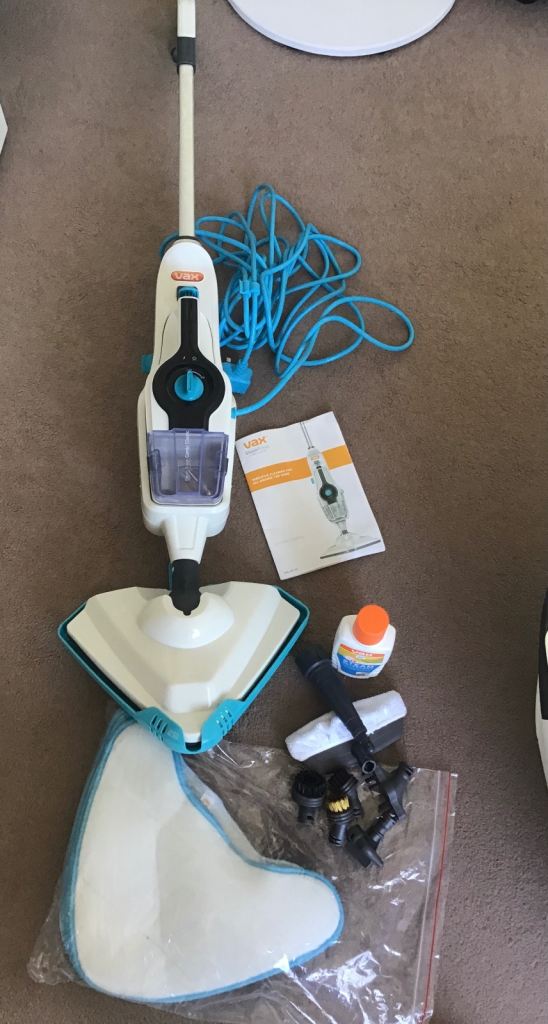 Vax steam mop with accessories. New, never used. Still in box With free Vileda mop and bucket