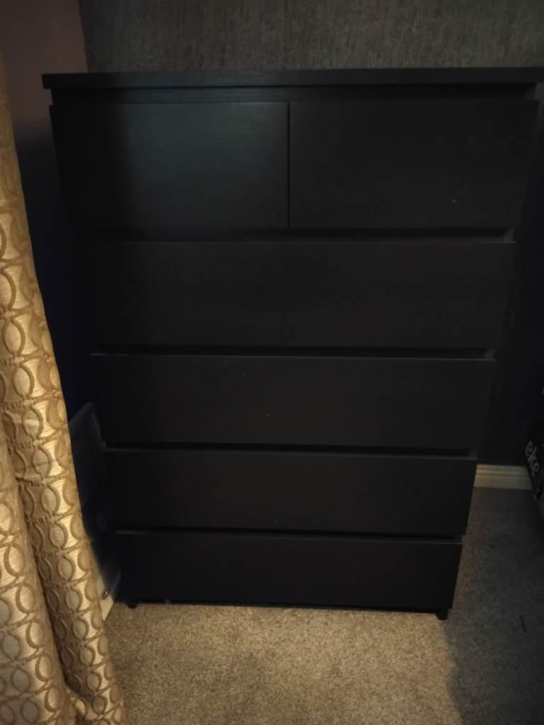 Ikea black Chest of Drawers x2 – Good Condition