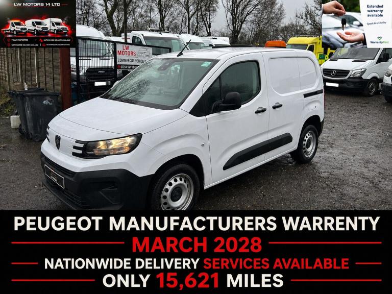 PEUGEOT PARTNER 1.5 HDI PROFESSIONAL PLUS STANDED L1H1 PANEL VAN 2025 25 REG