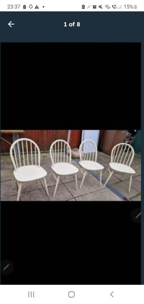 Ercol dining chairs set of 4 