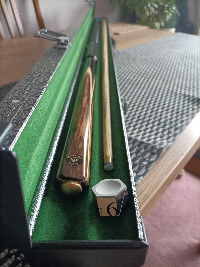 Snooker cue 3/4 ash PHOENIX 38 (brand new) complete package