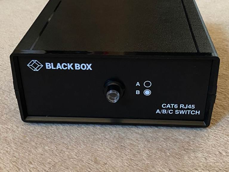 Black Box Manual ABC (2 to 1) Switch CAT6 10-GbE 