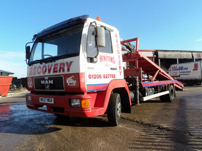 1996 MAN 10-153 Recovery Truck. Hydraulic top deck, winch, speclift