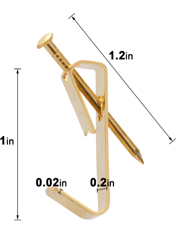 Bnip 60Pcs Picture Frame Hooks   