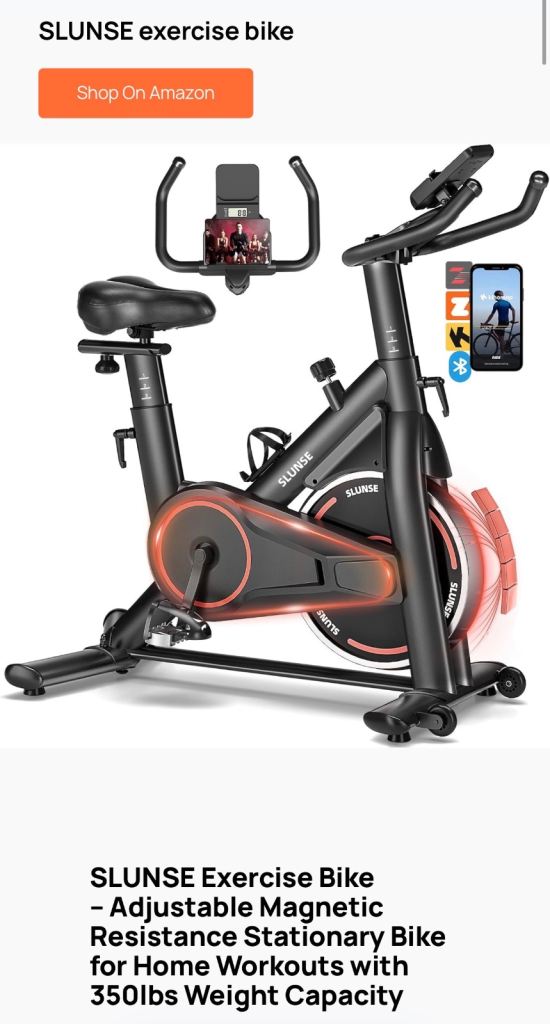 Indoor bike: Brand: SLUNSE FITNESS