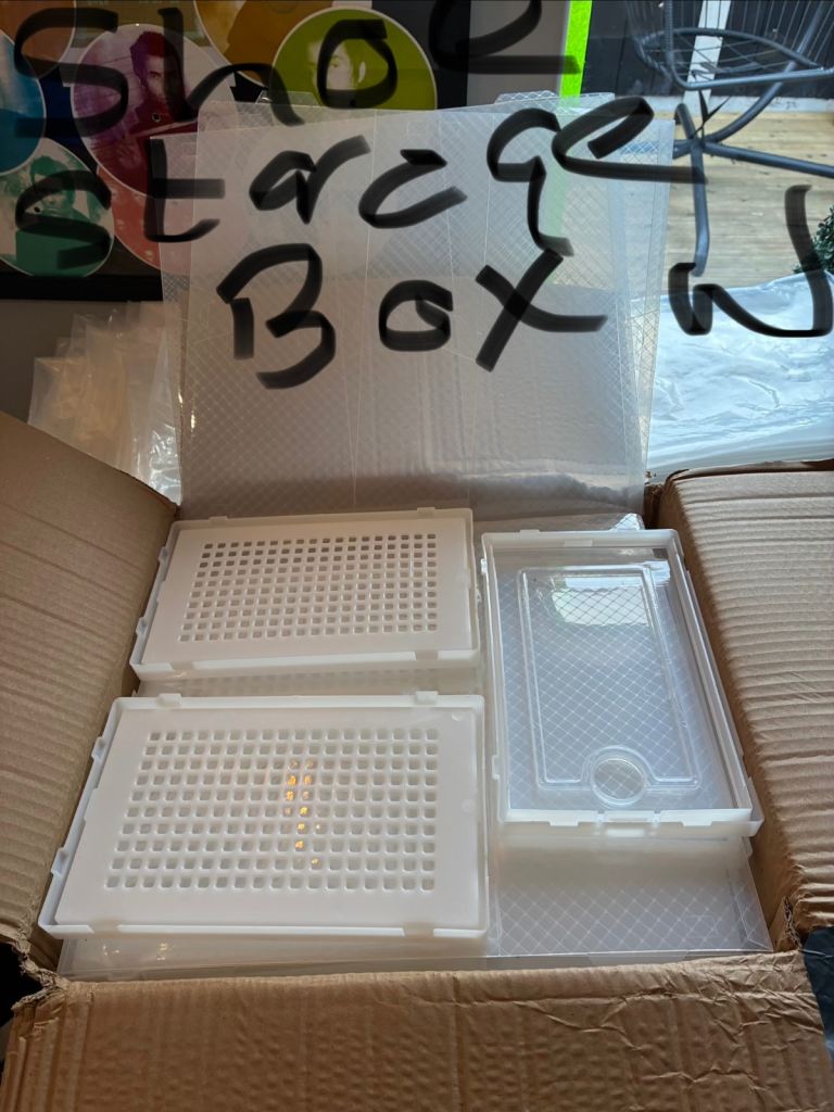 Shoe storage box’s x 3