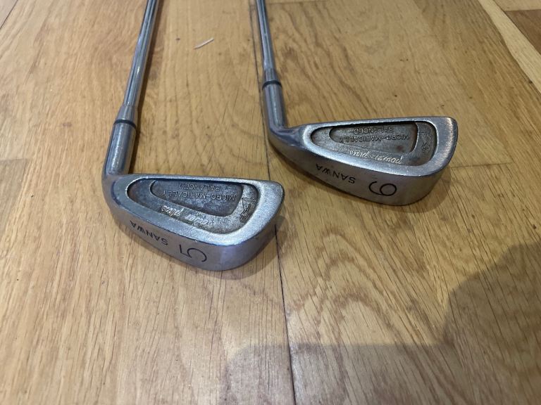 Sanwa Power Plus No. 5 & No. 6 vintage Japanese irons