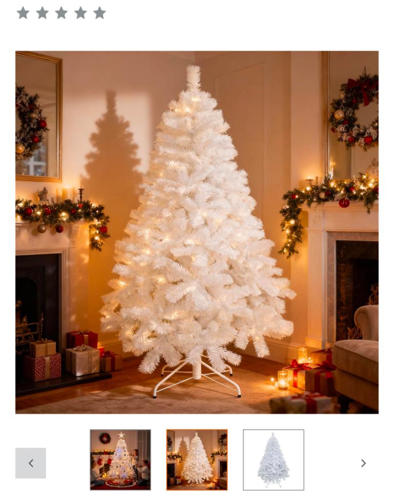 Brand new 10ft bushy white Christmas tree 