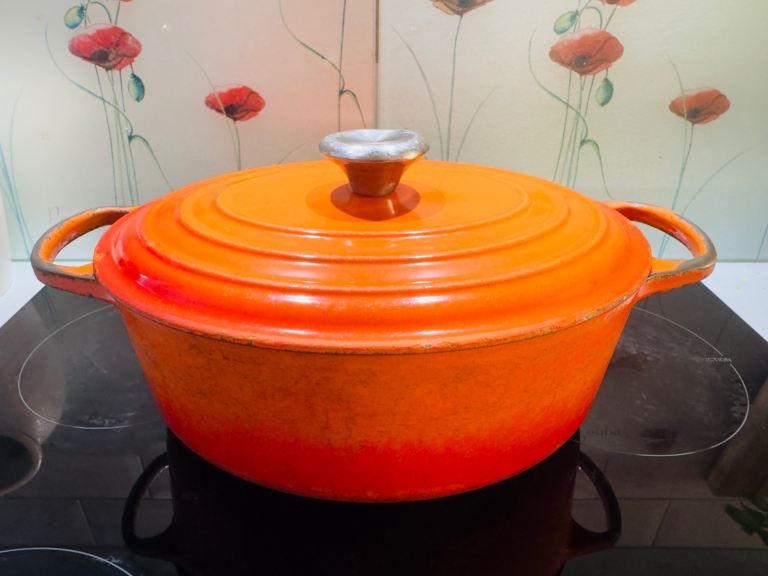 Orange Cast Iron Casserole Dish La Creuset 29 – Great Condition