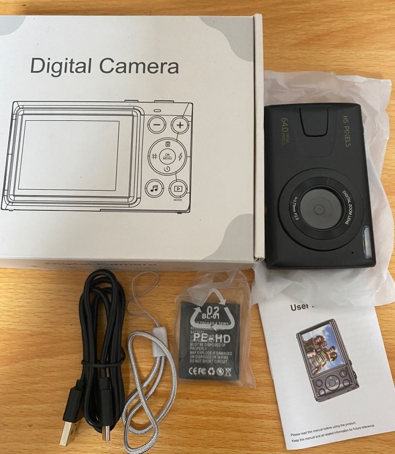 Digital Camera 4K black