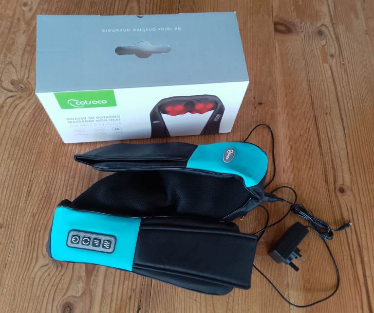 Electric rotating massager for back & neck (with or without heat)
