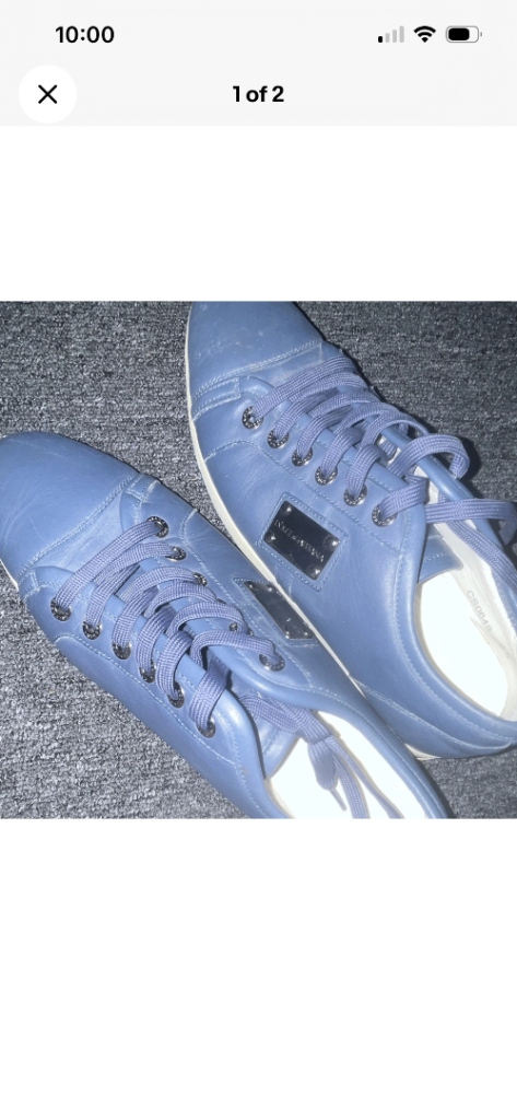 Dolce & Gabbana Blue Trainers – Good Condition