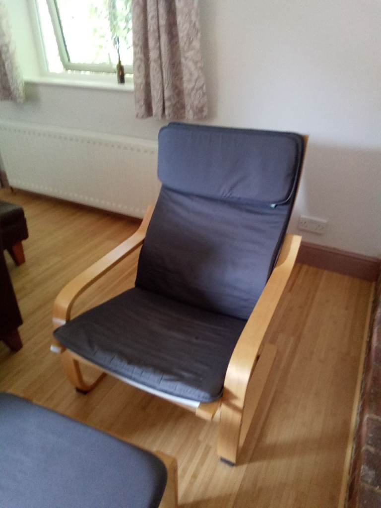 Chair and footstool 