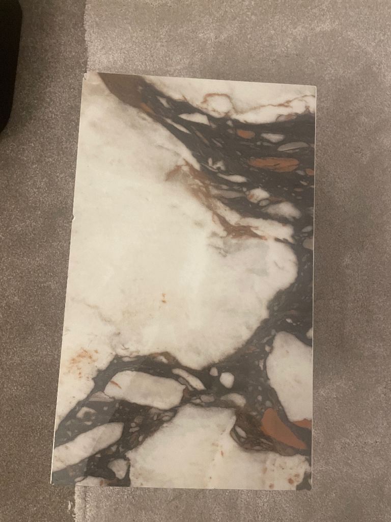 La Redoute Alcana Marble effect side ceramic table - read description 