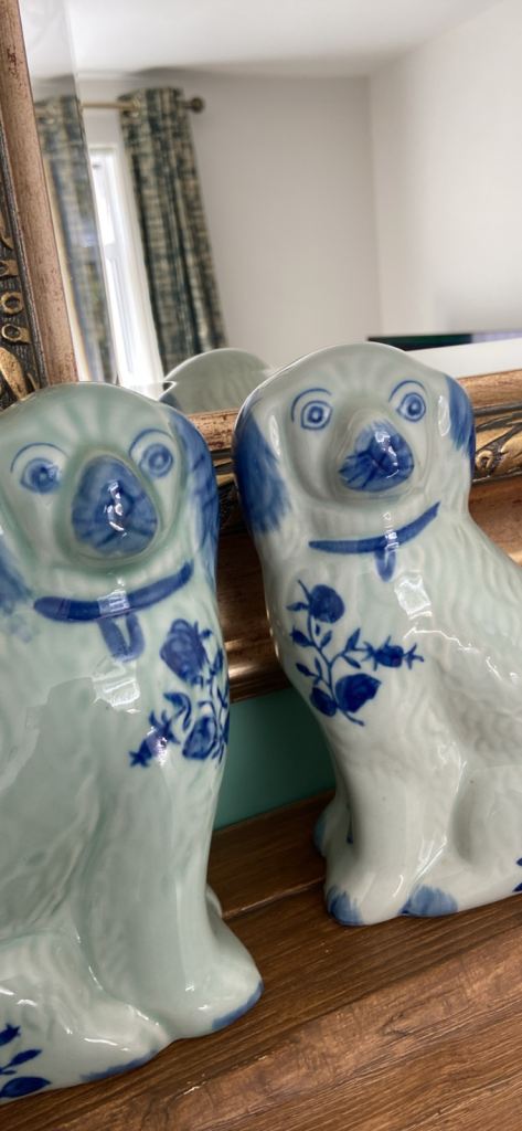 Pair of vintage Wally dogs