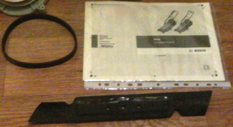 BOSCH ROTAK 36R, USER MANUAL AND BLADE