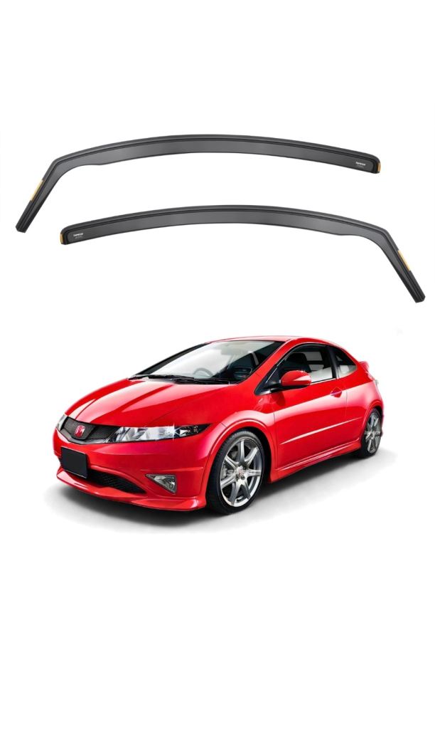 HONDA CIVIC FN2 TEAM HEKO WIND DEFLECTORS 