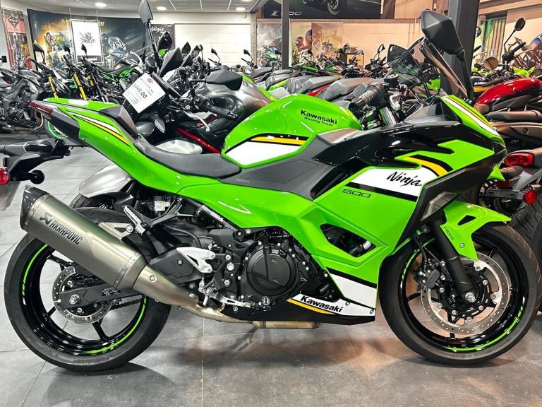 2025 75 Kawasaki Motorcycle Ninja 500 SE Performance Green KRT EX 500 JSFAN