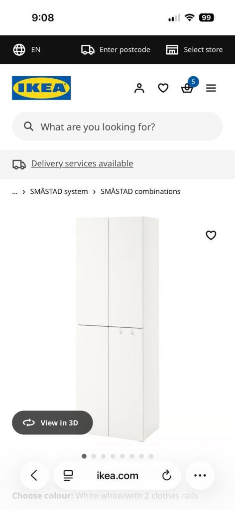 IKEA smastad wardrobe
