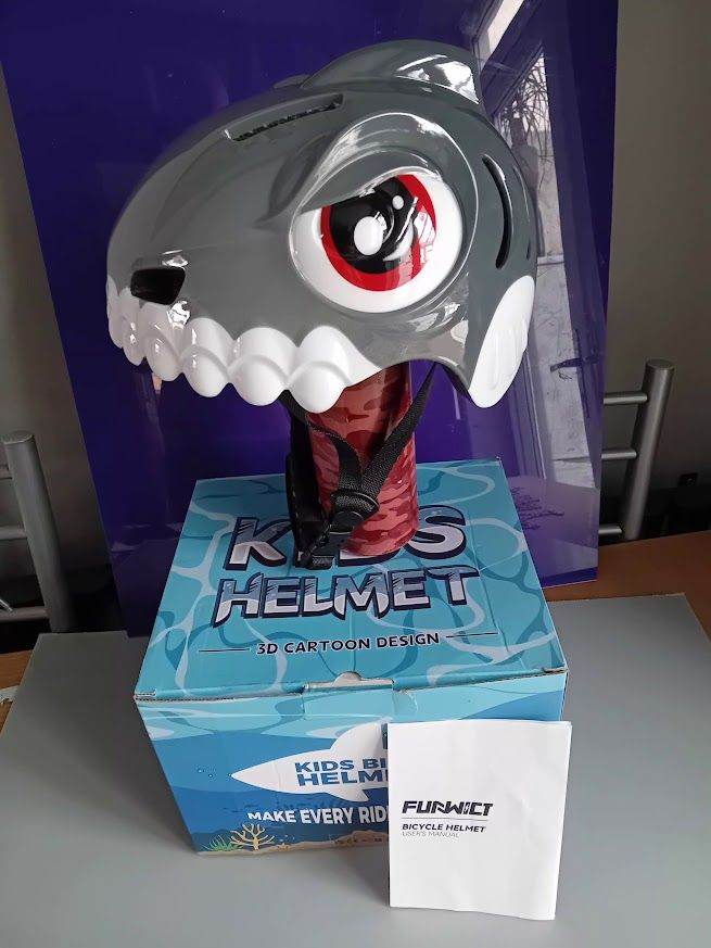 	FUNWICT Kids Bike Helmets Animal 3D Cartoon Boys Girls Bike Helmet for 3-5-8 Years
