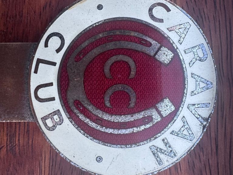 Vintage Caravan Club Car Badge 