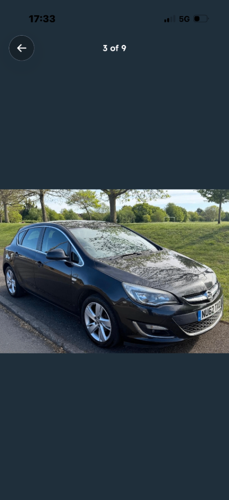 Vauxhall, ASTRA, Hatchback, 2012, Manual, 1398 (cc), 5 doors